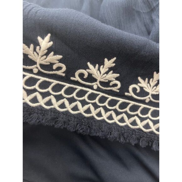 Romeo + Juliet Couture Navy Blue & White Mini Boho Dress Size S NWT - Picture 13 of 13